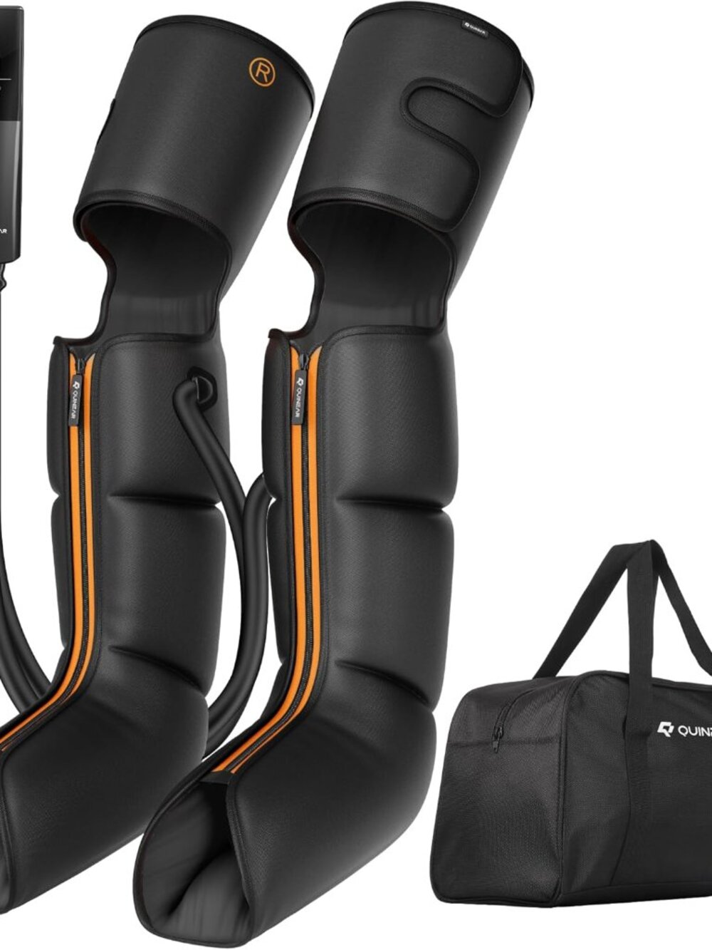 QUINEAR Advanced Air Compression Full Leg and Foot Massager with Remote, NEW
